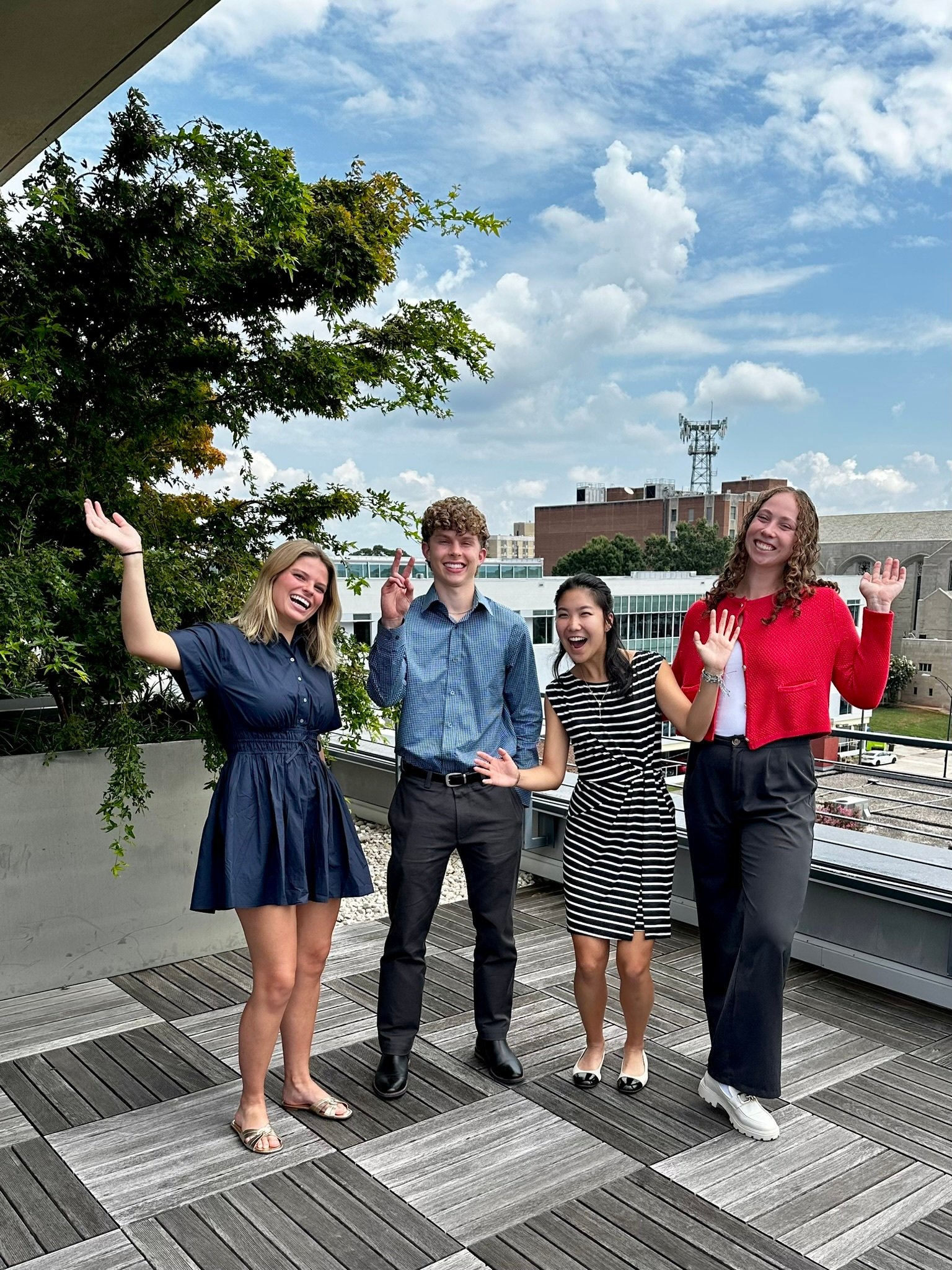 Summer interns having some fun